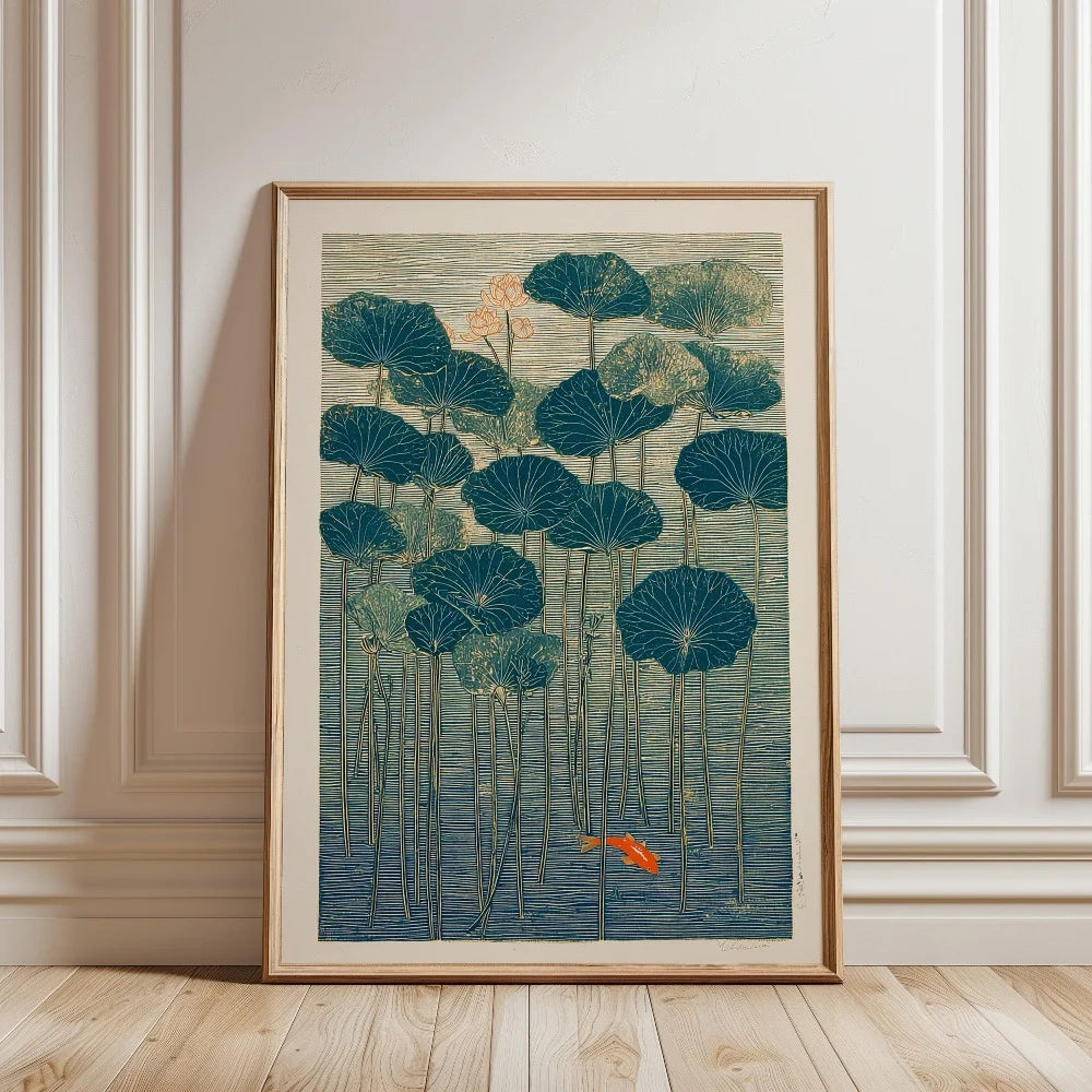 Japanese Koi Fish Zen Pond Canvas Wall Art