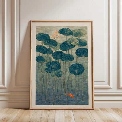 Japanese Koi Fish Zen Pond Canvas Wall Art