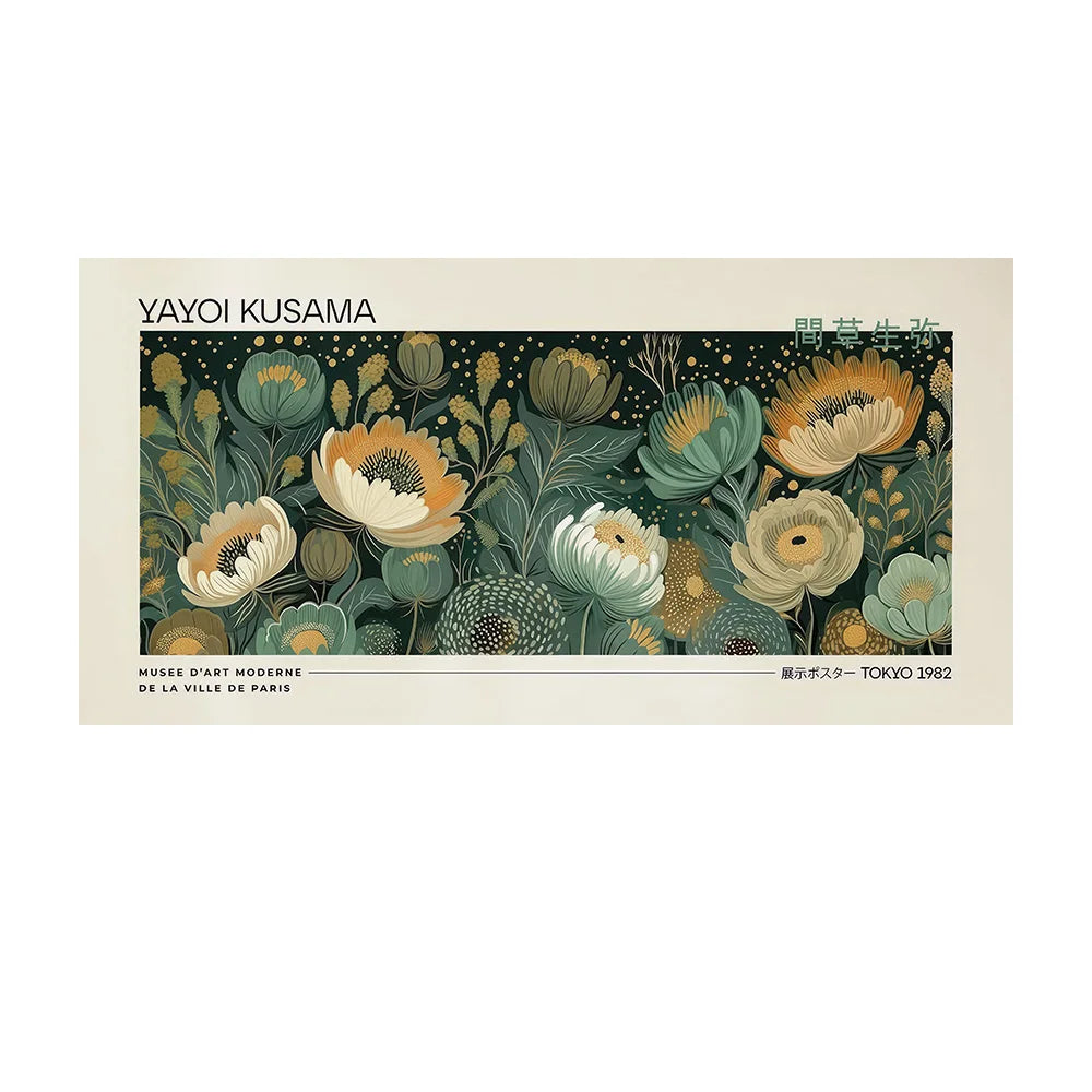 Yayoi Kusama inspired polka dot canvas wall art — variant view 10