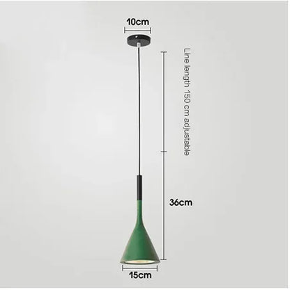 Multicolor Metal Pendant Light