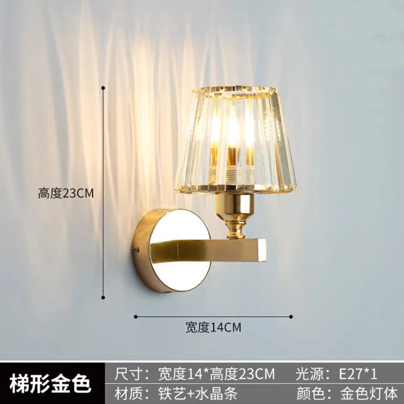Nordic Postmodern Crystal Wall Sconce