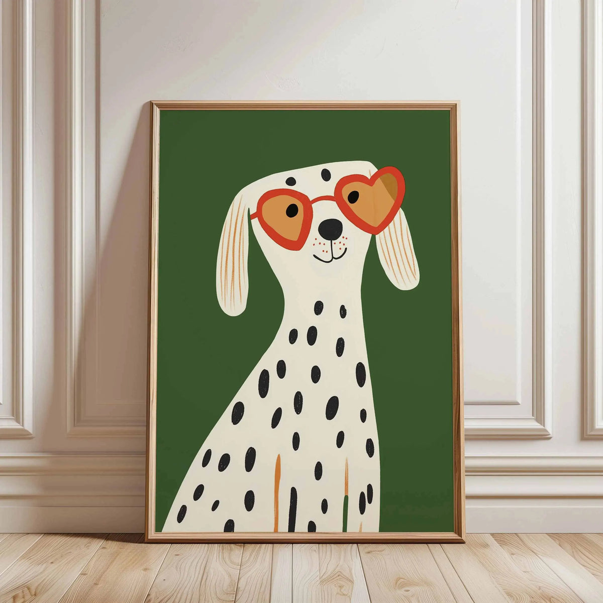 Minimalist Dog Portrait Dachshund Canvas Wall Art