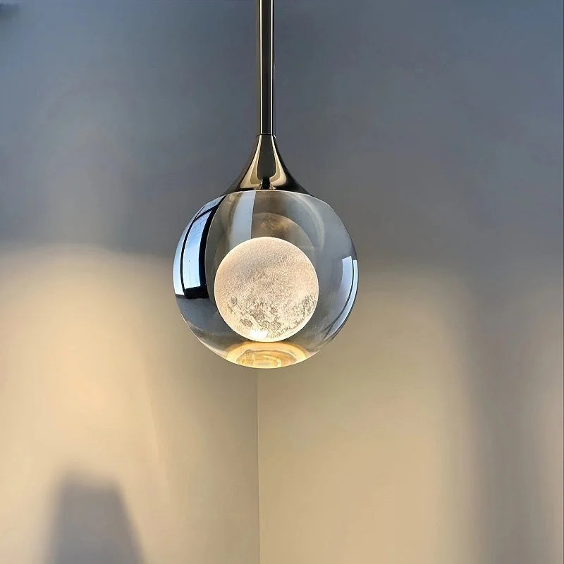 Moon Crystal Pendant Light