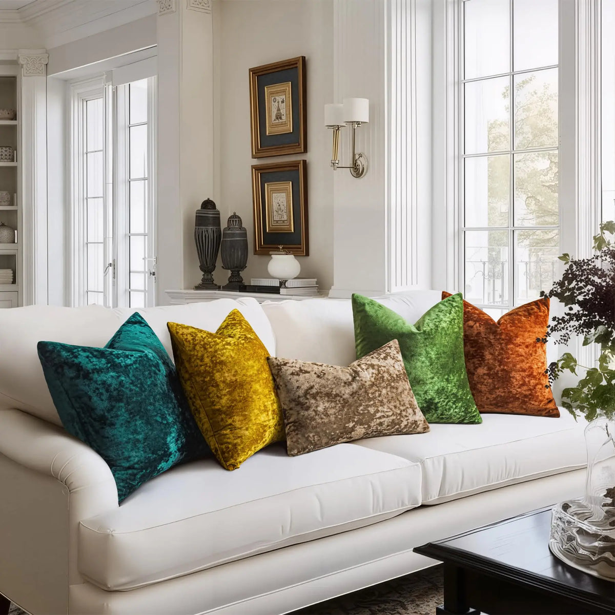 Velvet Throw Pillow Cover — alternate view