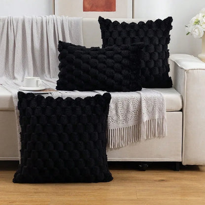 Taffeta Textured Throw Pillow Cover — styling detail