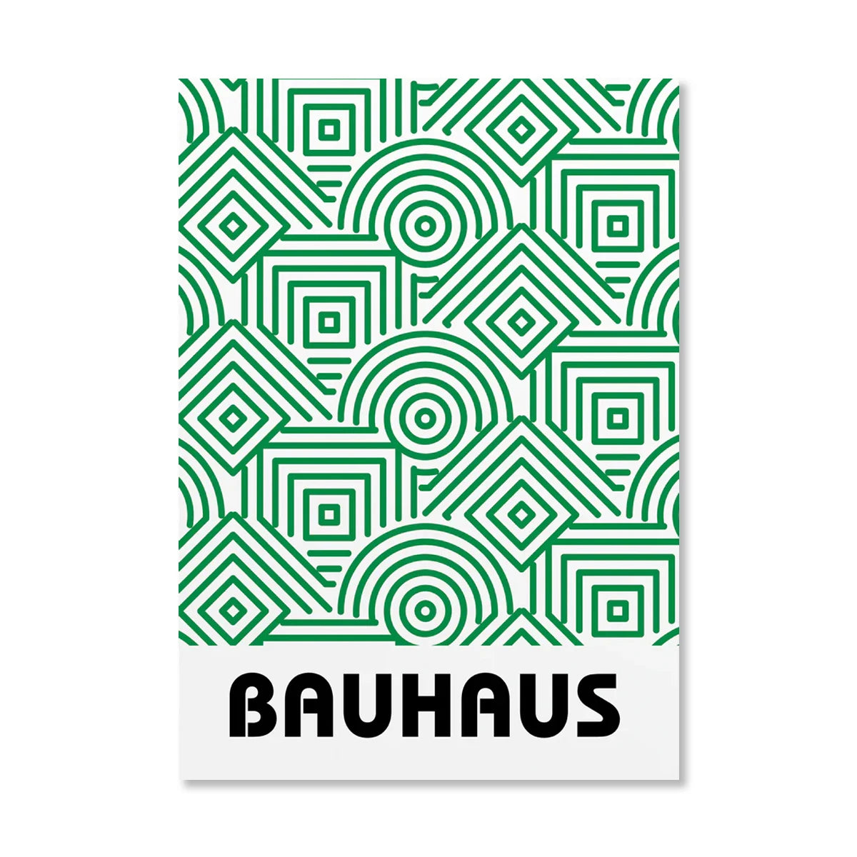 Bauhaus Geometric Sunrise Bicycle Canvas Wall Art
