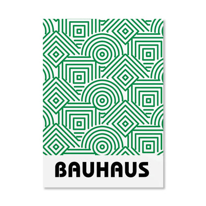Bauhaus Geometric Sunrise Bicycle Canvas Wall Art