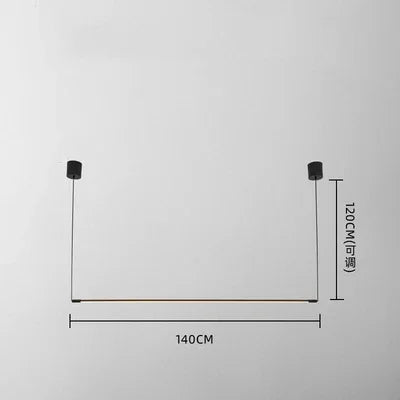 Black Linear Pendant Lamp