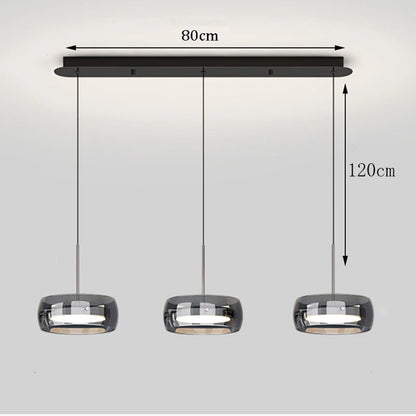 Multi Head Glass Pendant Light
