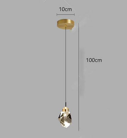 Three head crystal chandelier, 11.8 in across, for a bedroom