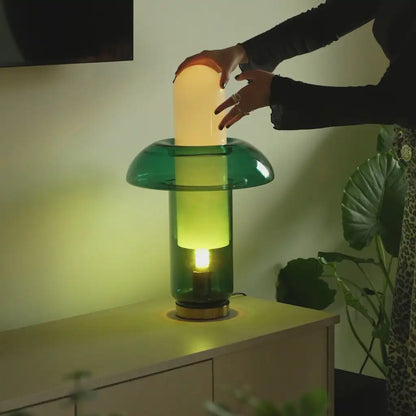 Luxury postmodern table lamp UK plug warm light living room