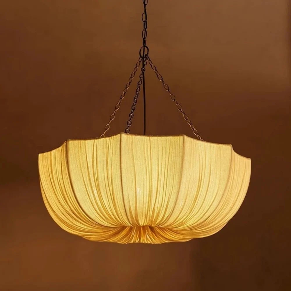 Wabi Sabi Fabric Dome Pendant