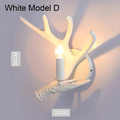 Resin Deer Antler Pendant Light
