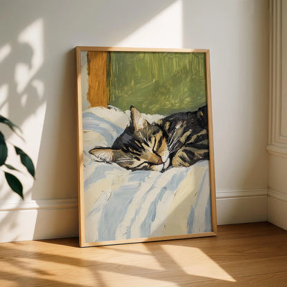 Black Cat Reading Cosy Bedroom Canvas Wall Art