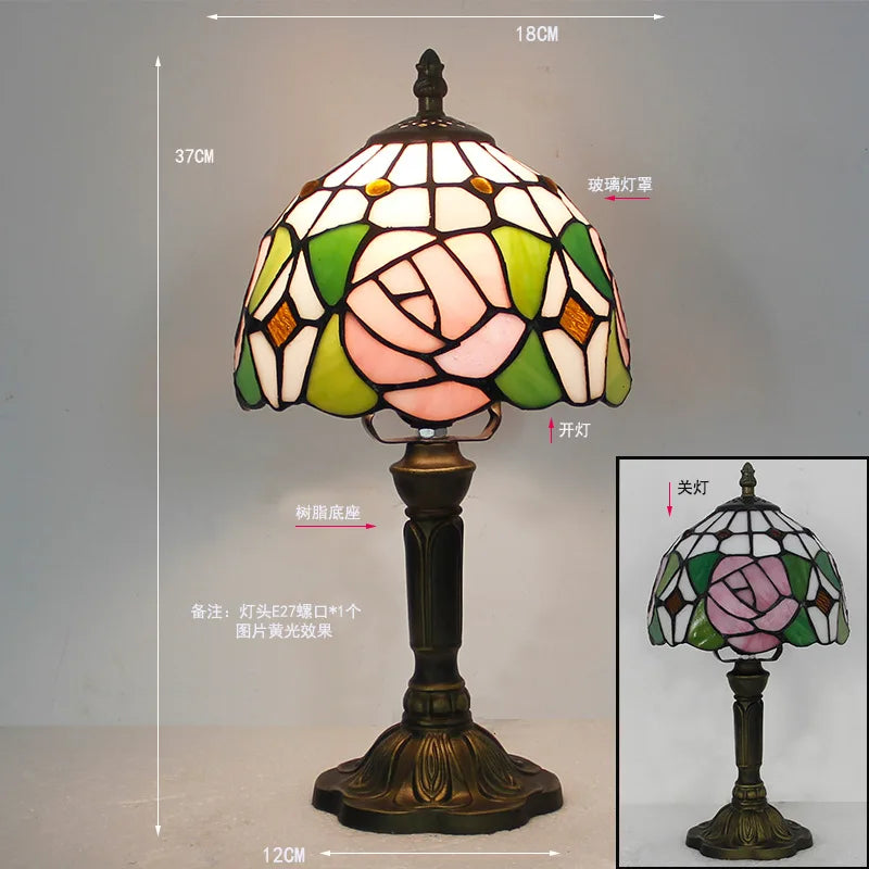 Tiffany Stained Glass Table Lamp