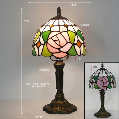 Tiffany Stained Glass Table Lamp