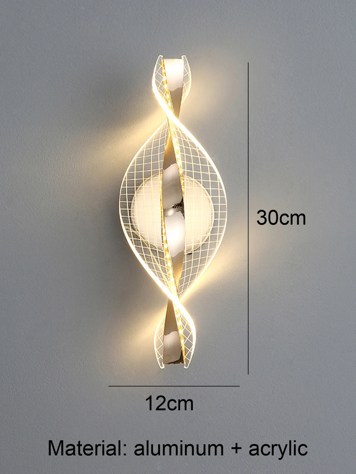 Modern Acrylic LED Outdoor Wall Sconce