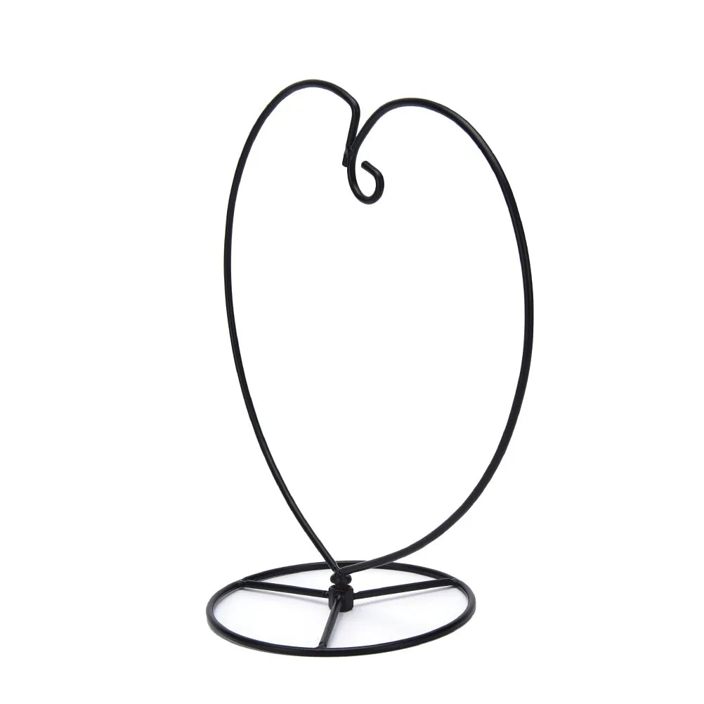 Black heart-shaped iron hanging terrarium vase indoor plant