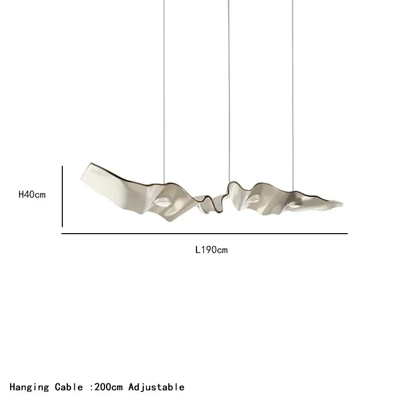 Angel eyes linear chandelier rated for 90 to 260V household supply