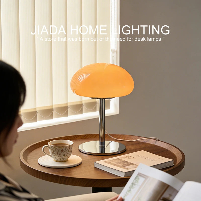 Pink cloud art lamp on girls study desk soft LED ambient light