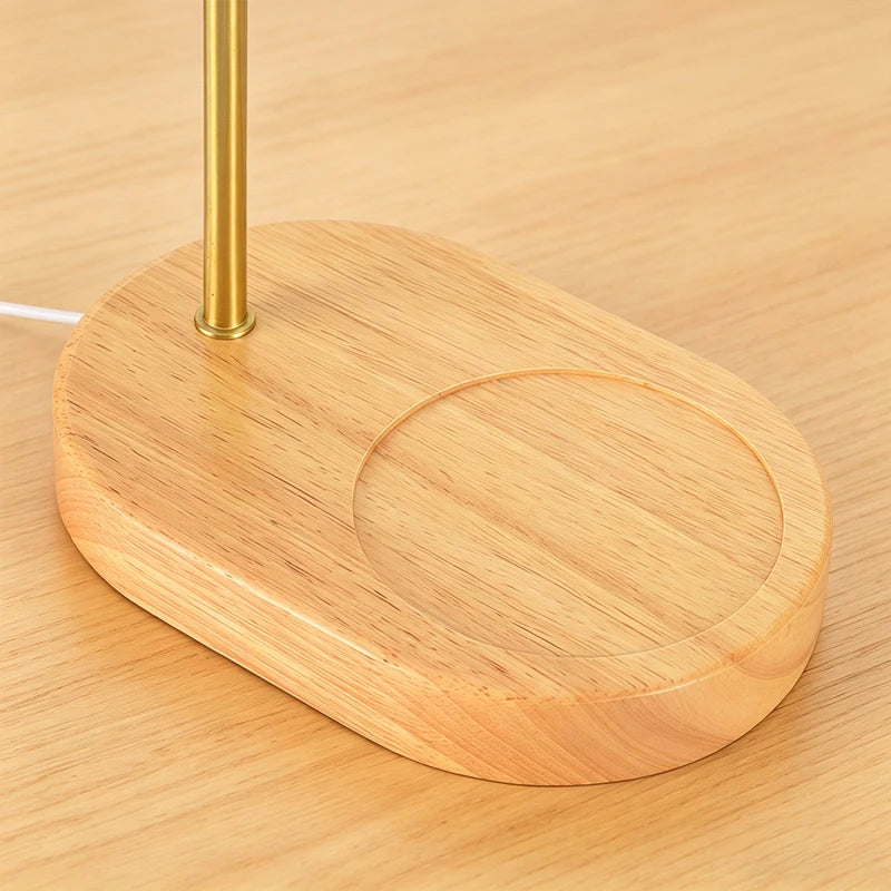 Glass Table Lamp USB Powered Three-color Lights Desk Lamp Dimmable Brightness Night Light Bedside Lamp for Bedroom Home