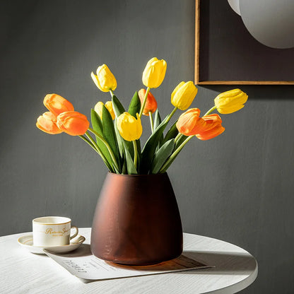 Nordic frosted glass luxury vase hydroponic living room décor