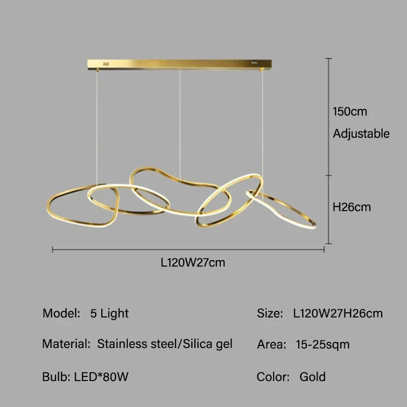 Rose gold chandelier for a low ceiling, mounted flush with no hanging drop