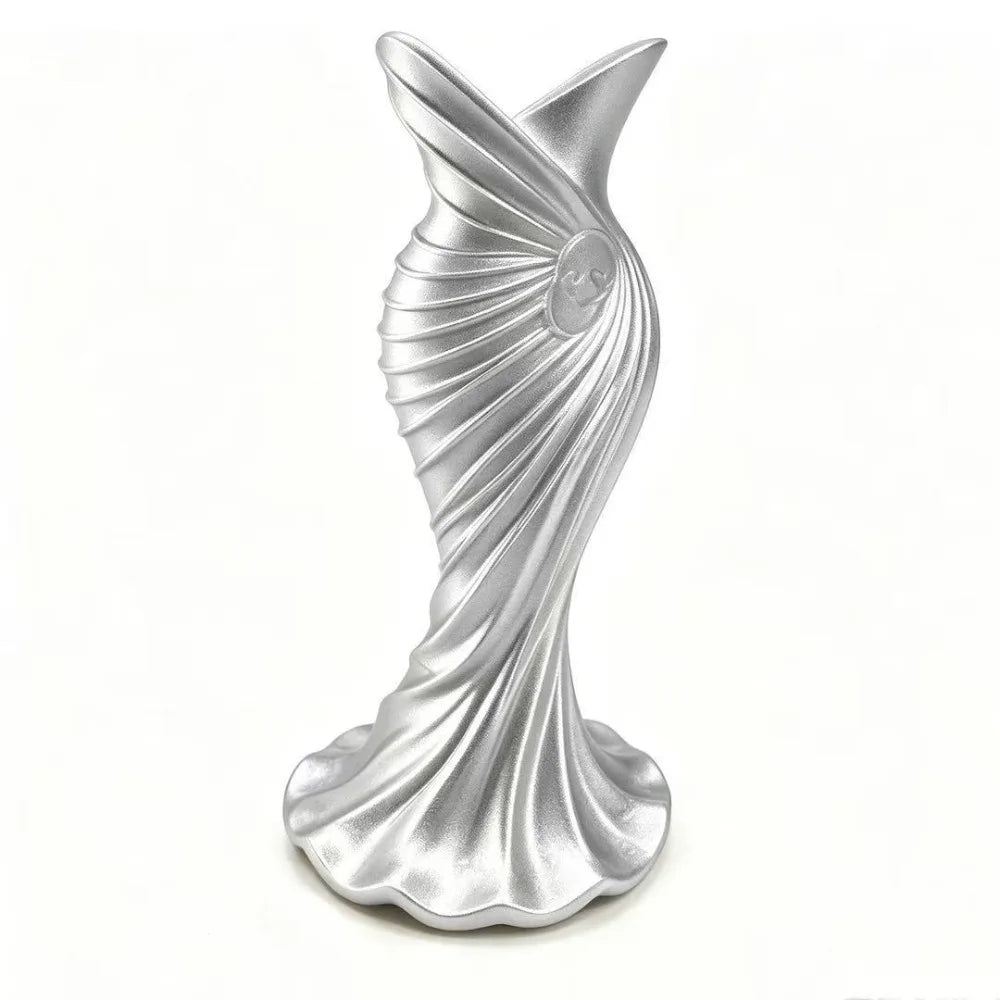 3D Printed Gown Vase Minimalist Flower Décor | Aurelia