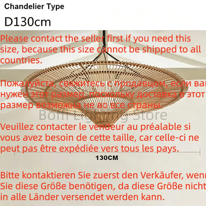 Rattan Dome Pendant Light