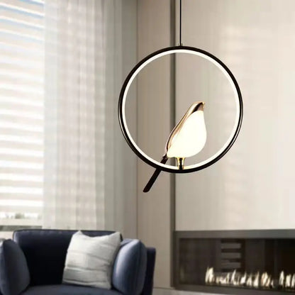 Magpie Bird LED Pendant