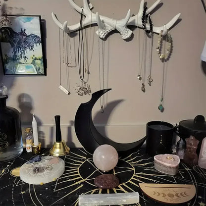 Gothic 3D printed moon vase Halloween wedding dried flower décor