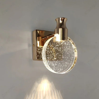 Modern Crystal LED Bathroom Wall Sconce