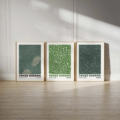 Yayoi Kusama Floral 3-Piece Canvas Wall Art Set