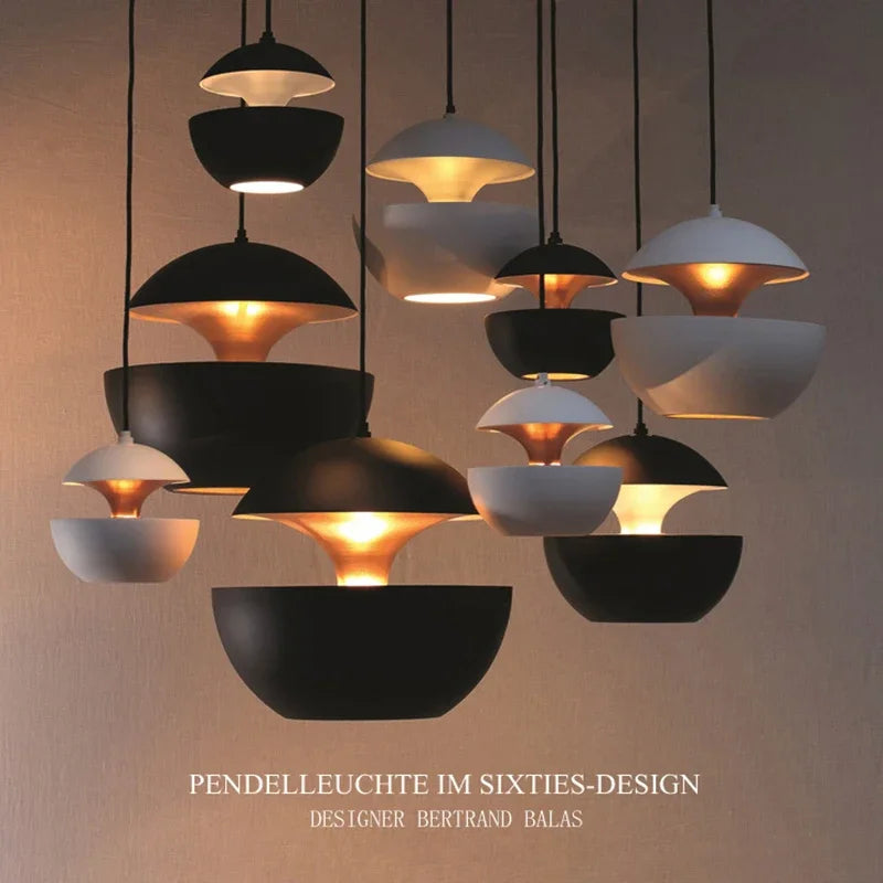 Postmodern Aluminum Dome Pendant Light