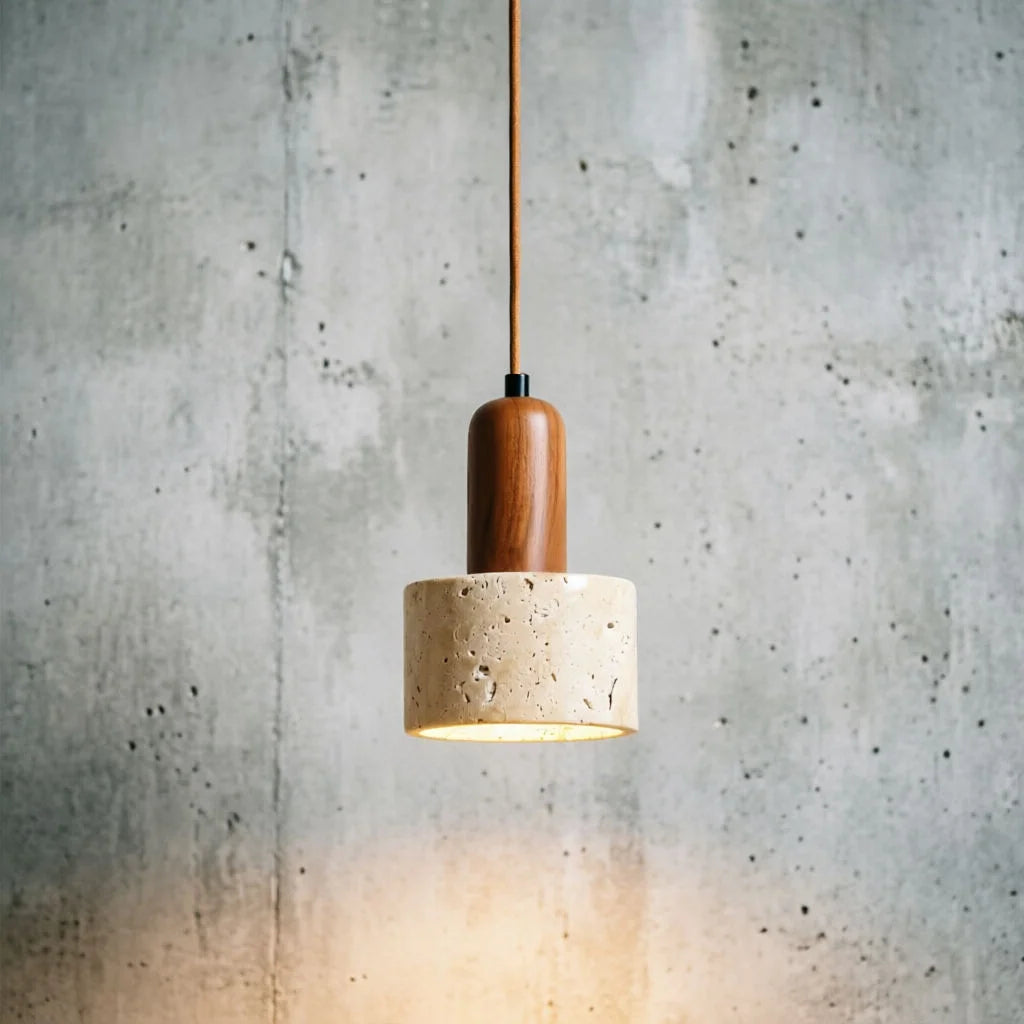 Travertine Wabi Sabi Pendant Lamp