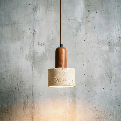 Travertine Wabi Sabi Pendant Lamp