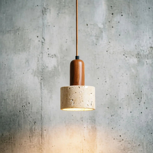 Travertine Wabi Sabi Pendant Lamp