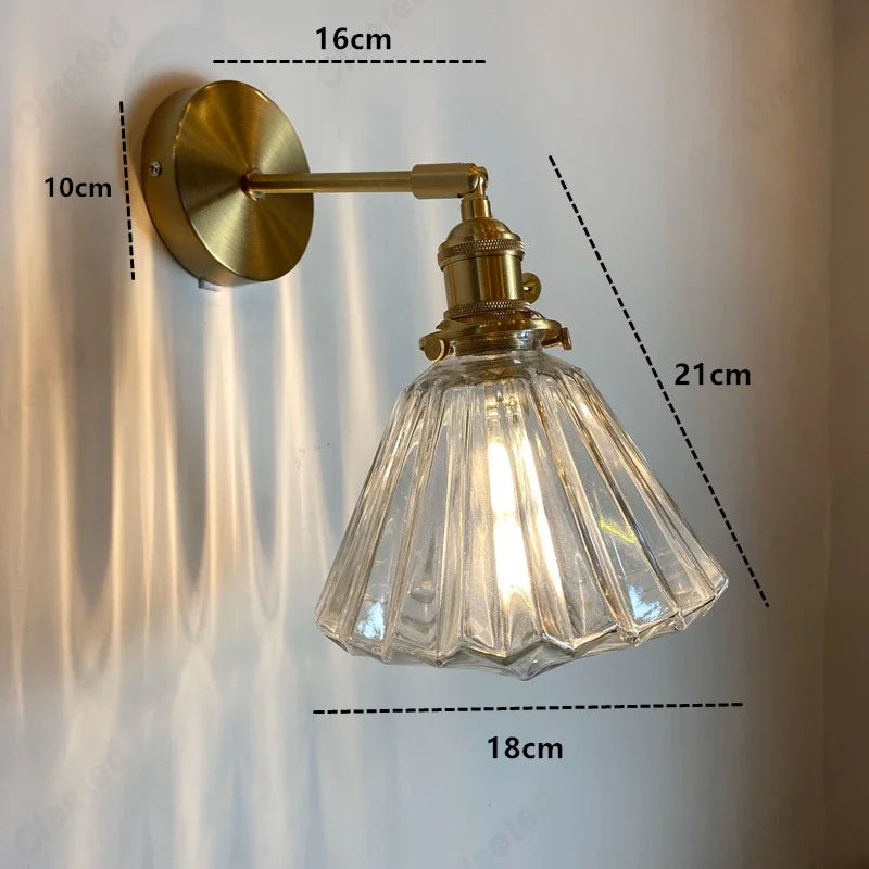 Creative E27 Glass Wall Sconce