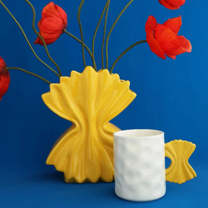Nordic pasta ceramic vase desktop flower arrangement living room