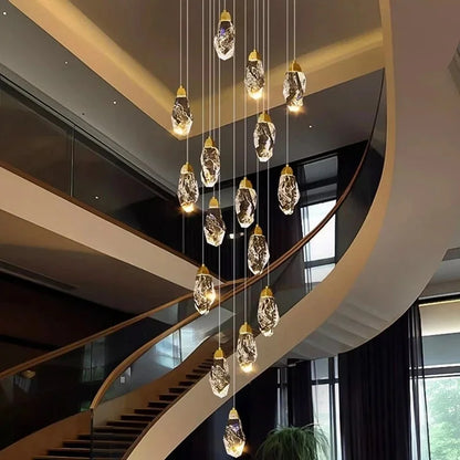 Eighty eight head chandelier, 31.5 in chassis, with a 236.2 in drop