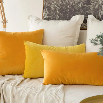 Soft Velvet Lumbar Pillow Cover — alternate view