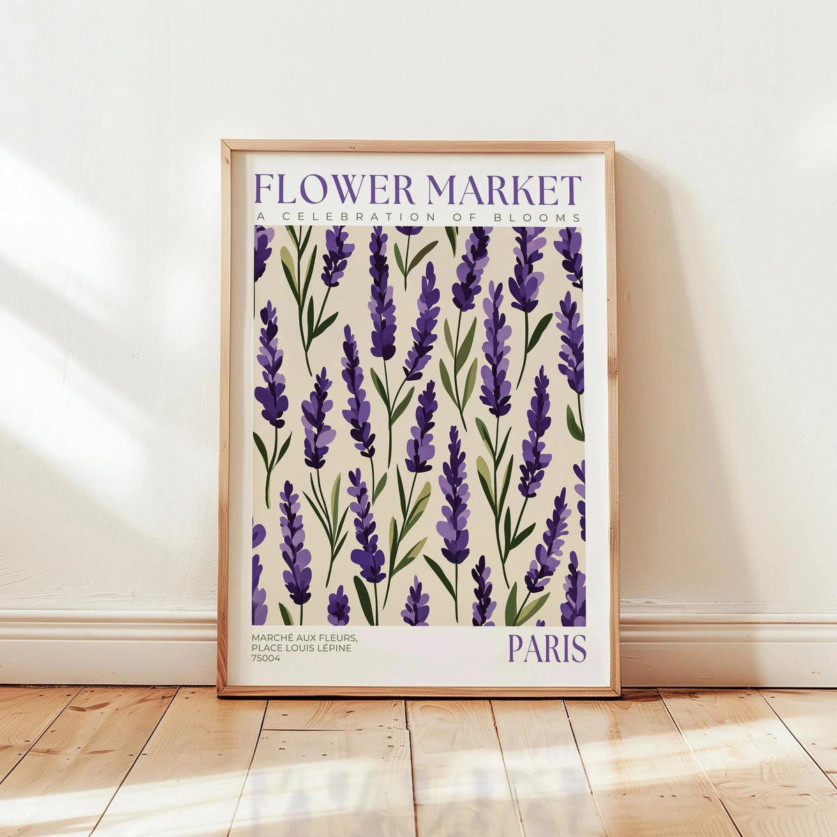 Nordic Floral Market Abstract Canvas Wall Art