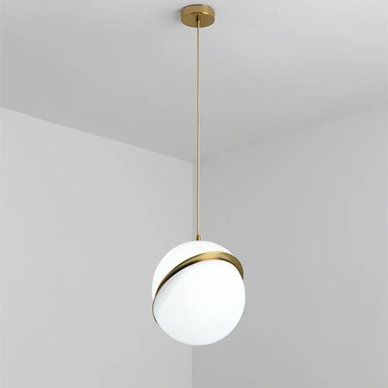 Gold Ball Pendant Light