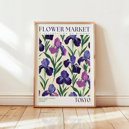 Nordic Floral Market Abstract Canvas Wall Art