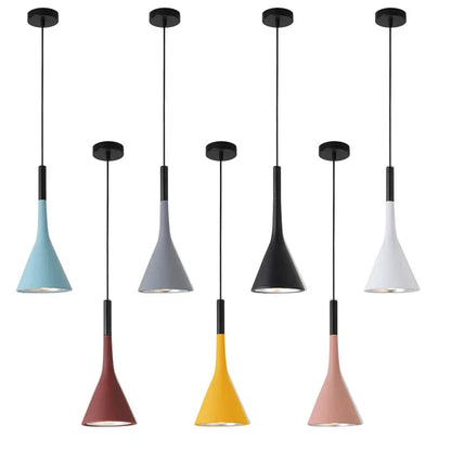 Multicolor Metal Pendant Light