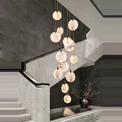 Marble Multi Rod Pendant Light