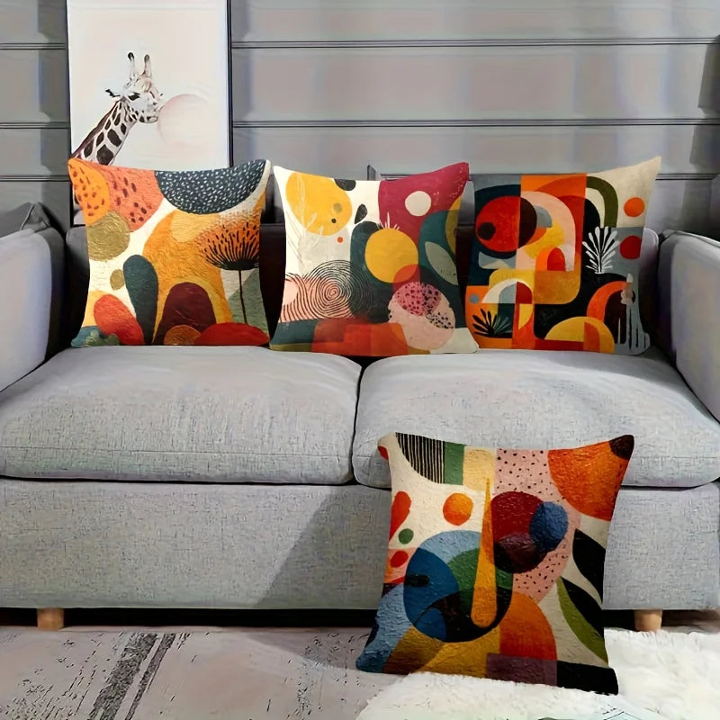 Modern Geometric Throw Pillow Cover — alternate view