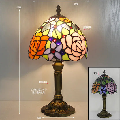 Tiffany Stained Glass Table Lamp