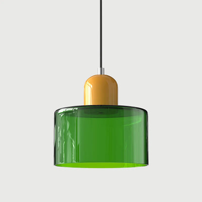 Colorful Glass Globe Pendant Light