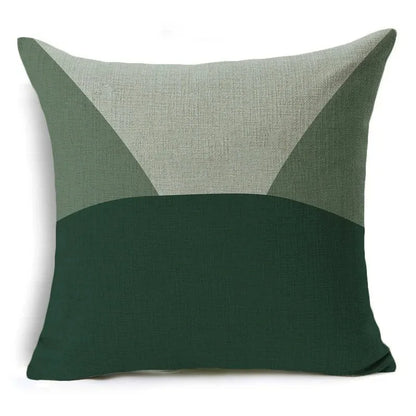Green Floral Print Pillow Cover — styling detail